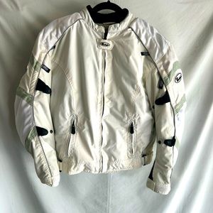 Cortech LRX Ladies Ivory Motorcycle Jacket with Removable Lining | Size L 12-14